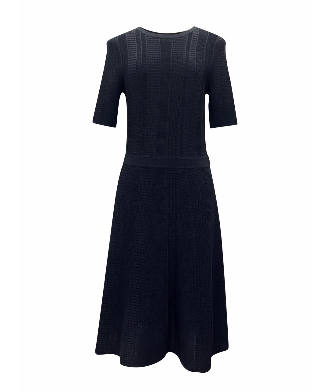 HUGO BOSS Темно-синее вискозное повседневное платье, фото 1