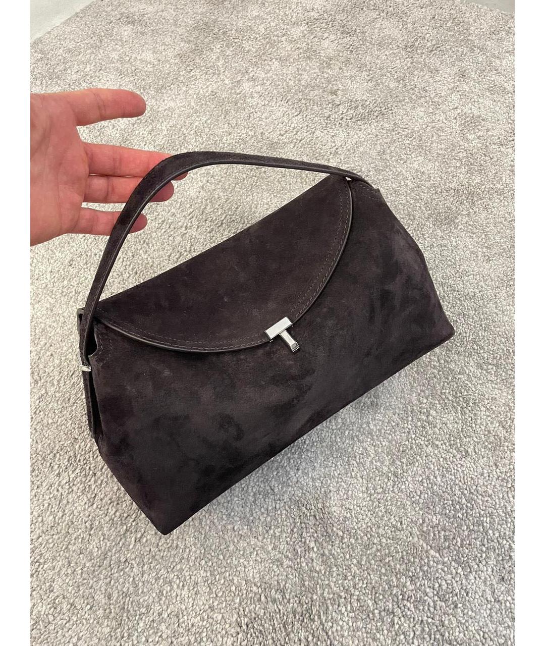 TOTEME Коричневая замшевая сумка через плечо, фото 8