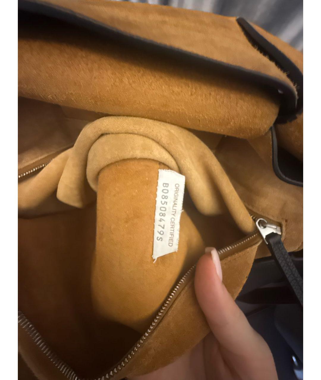 BOTTEGA VENETA Черная кожаная сумка тоут, фото 6