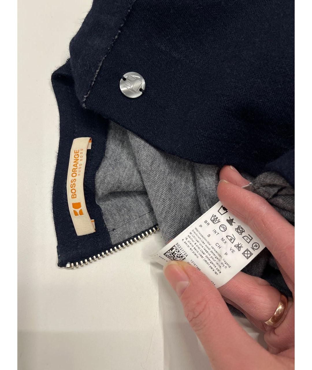 HUGO BOSS Темно-синее шерстяное повседневное платье, фото 5