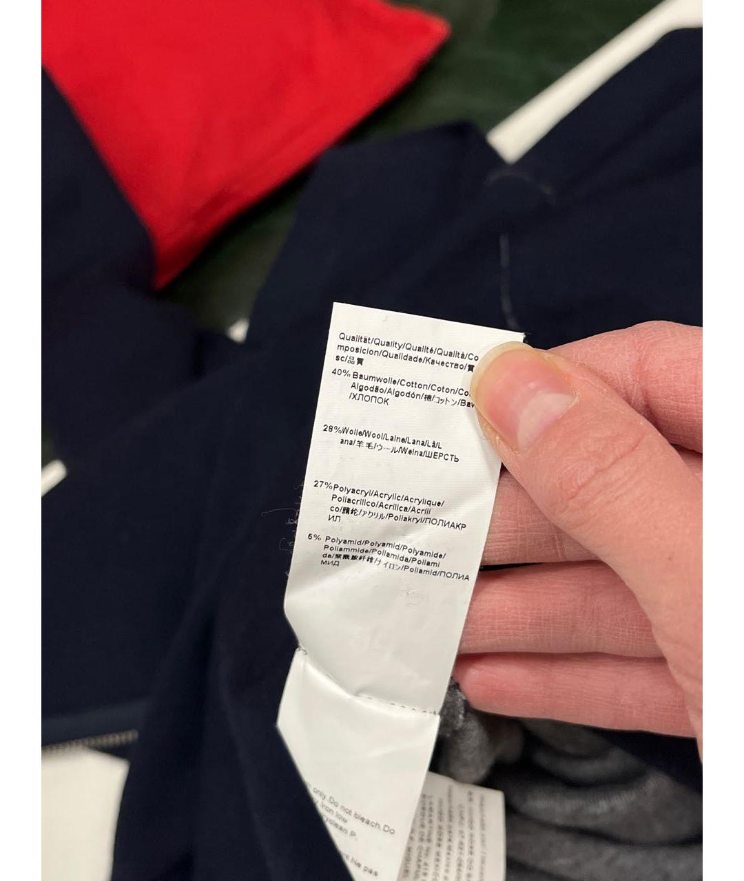 HUGO BOSS Темно-синее шерстяное повседневное платье, фото 6