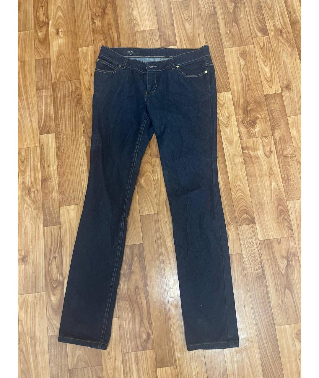 GUCCI Темно-синие хлопковые джинсы скинни, фото 8