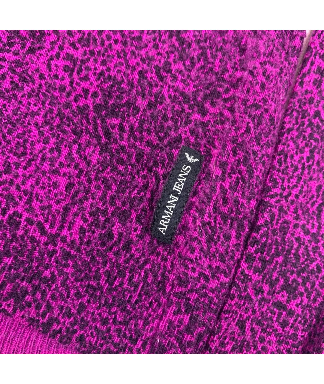ARMANI JEANS Фуксия вискозный кардиган, фото 4