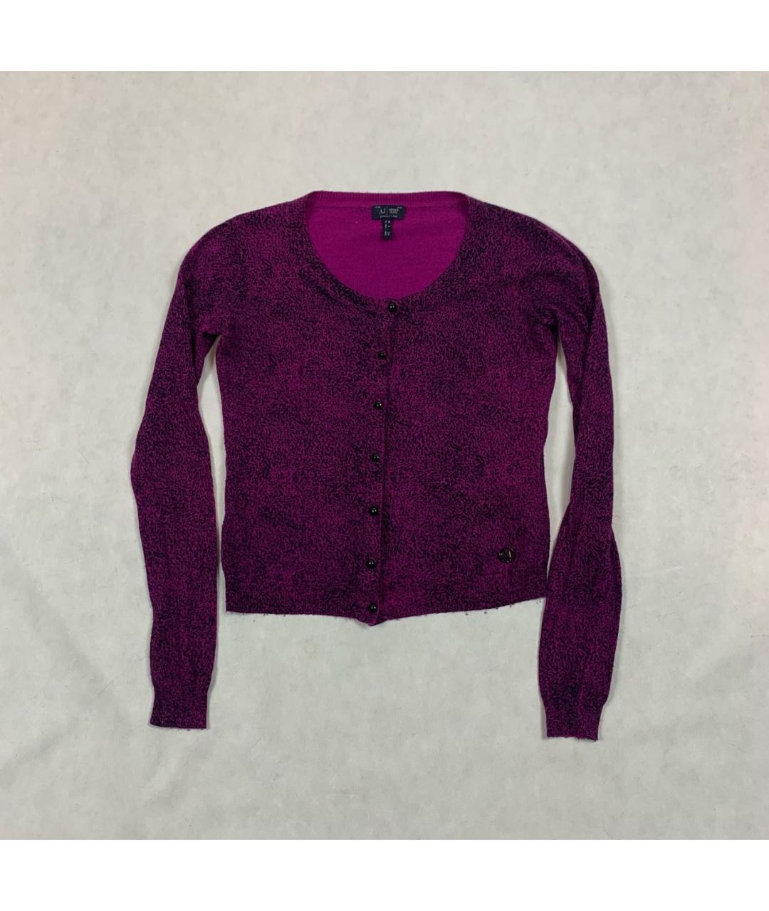 ARMANI JEANS Фуксия вискозный кардиган, фото 9
