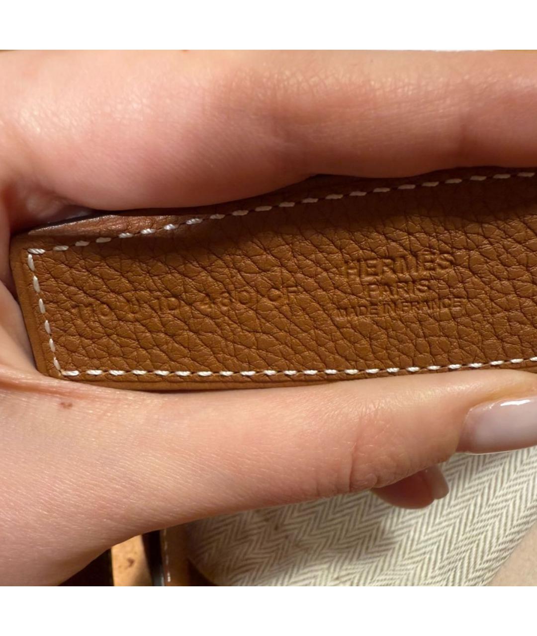 HERMES Черный кожаный ремень, фото 6