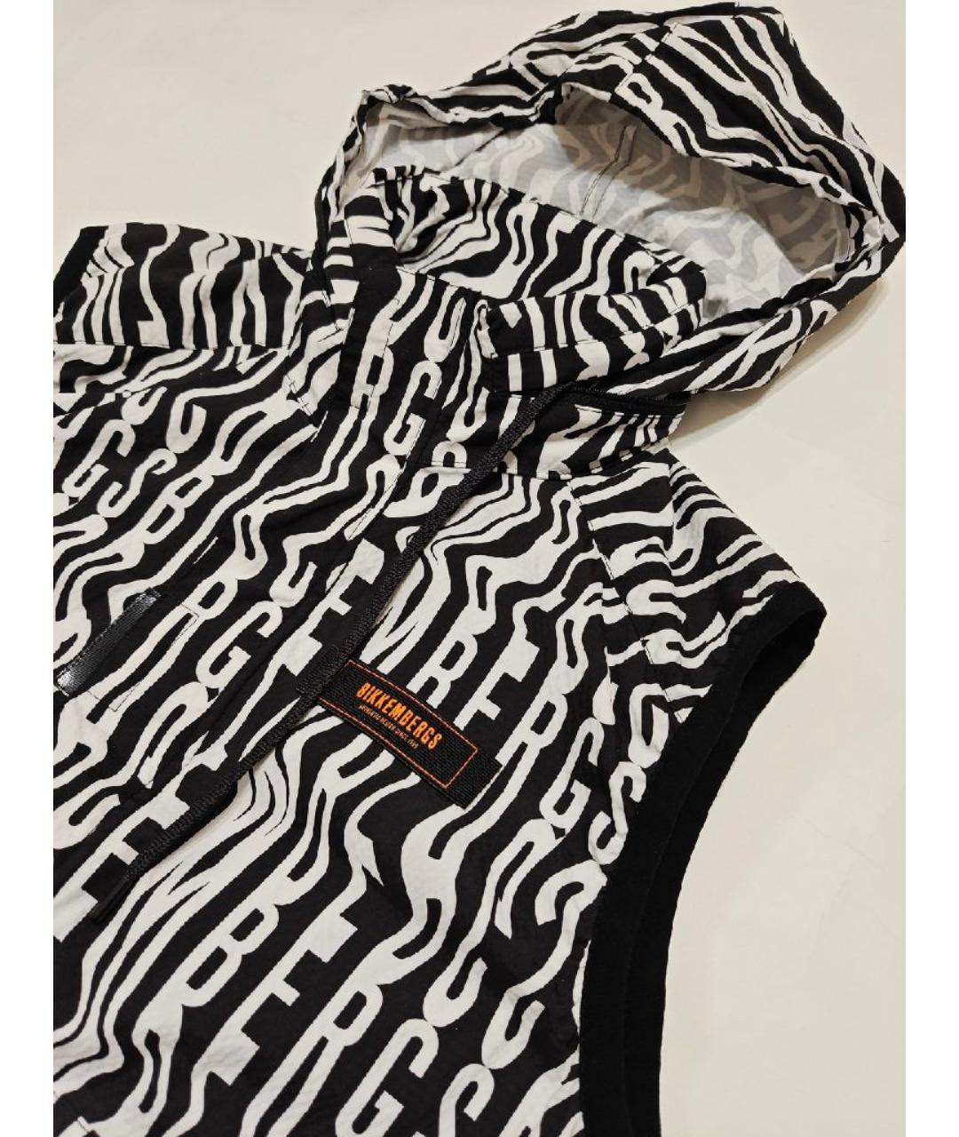 BIKKEMBERGS Черный полиэстеровый жилет, фото 4