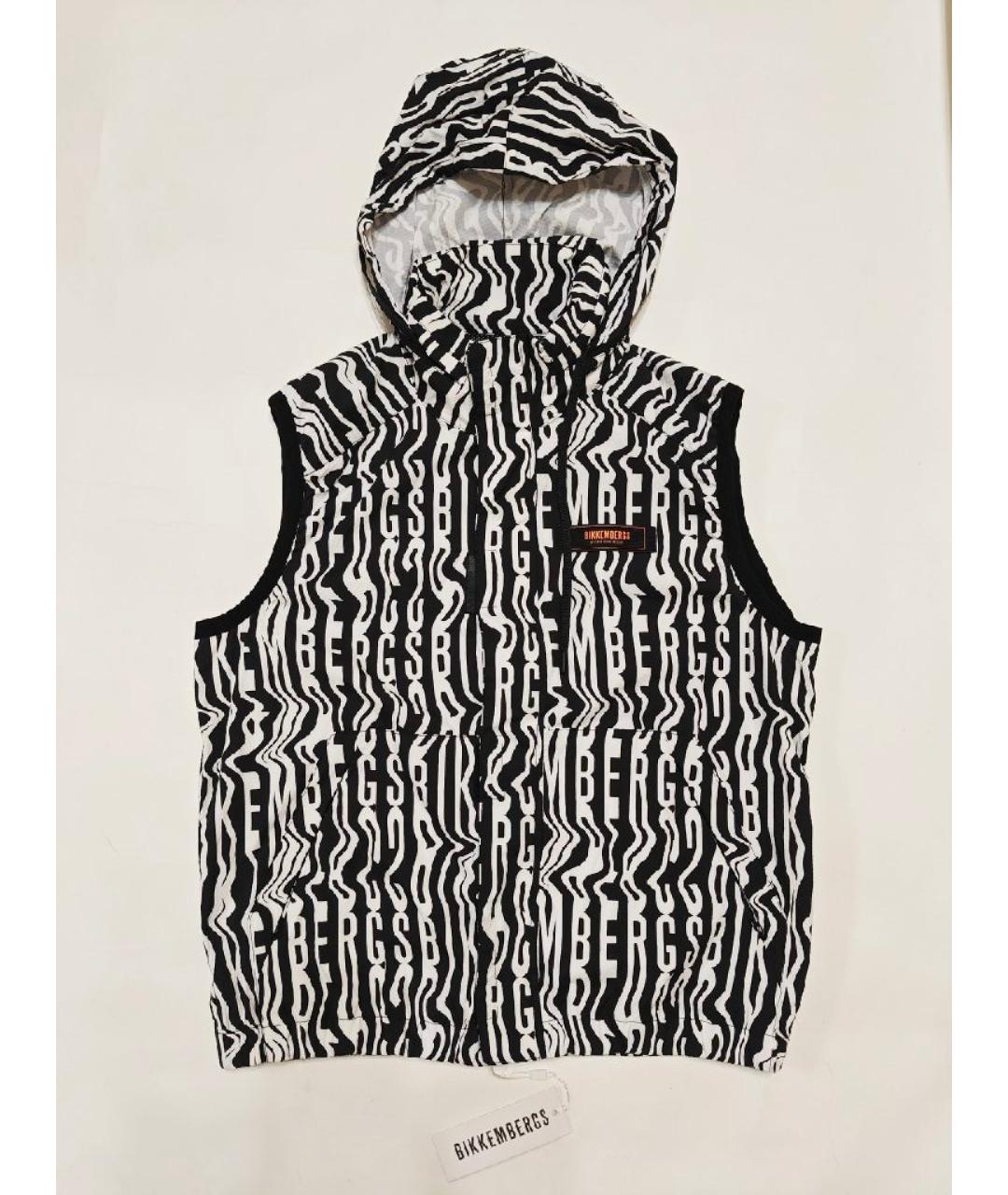 BIKKEMBERGS Черный полиэстеровый жилет, фото 3