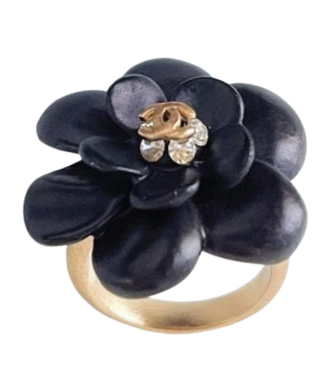 CHANEL Черное керамическое кольцо, фото 1