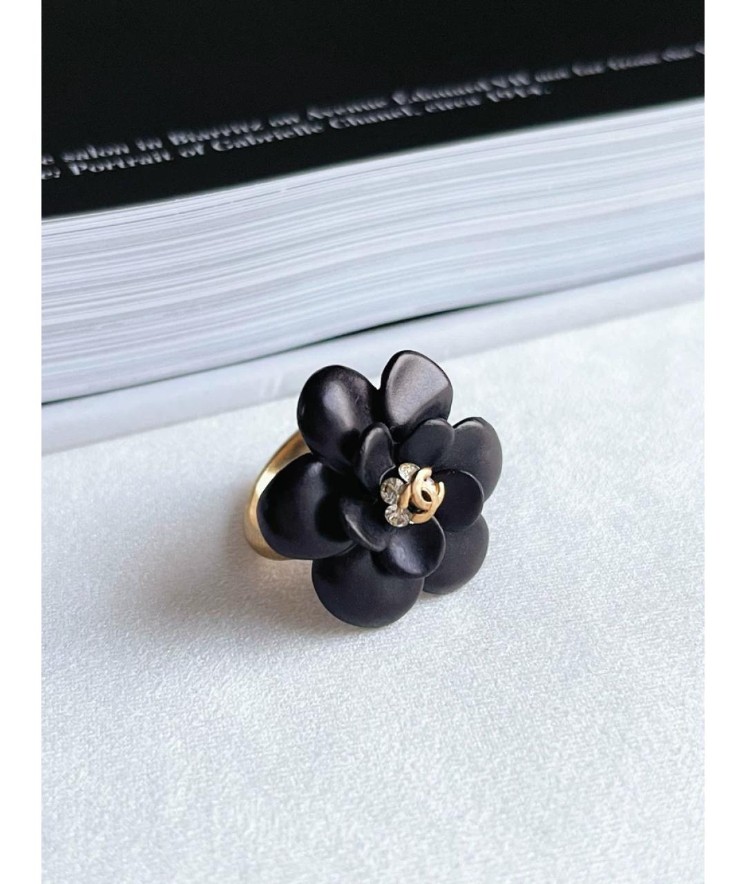 CHANEL Черное керамическое кольцо, фото 4