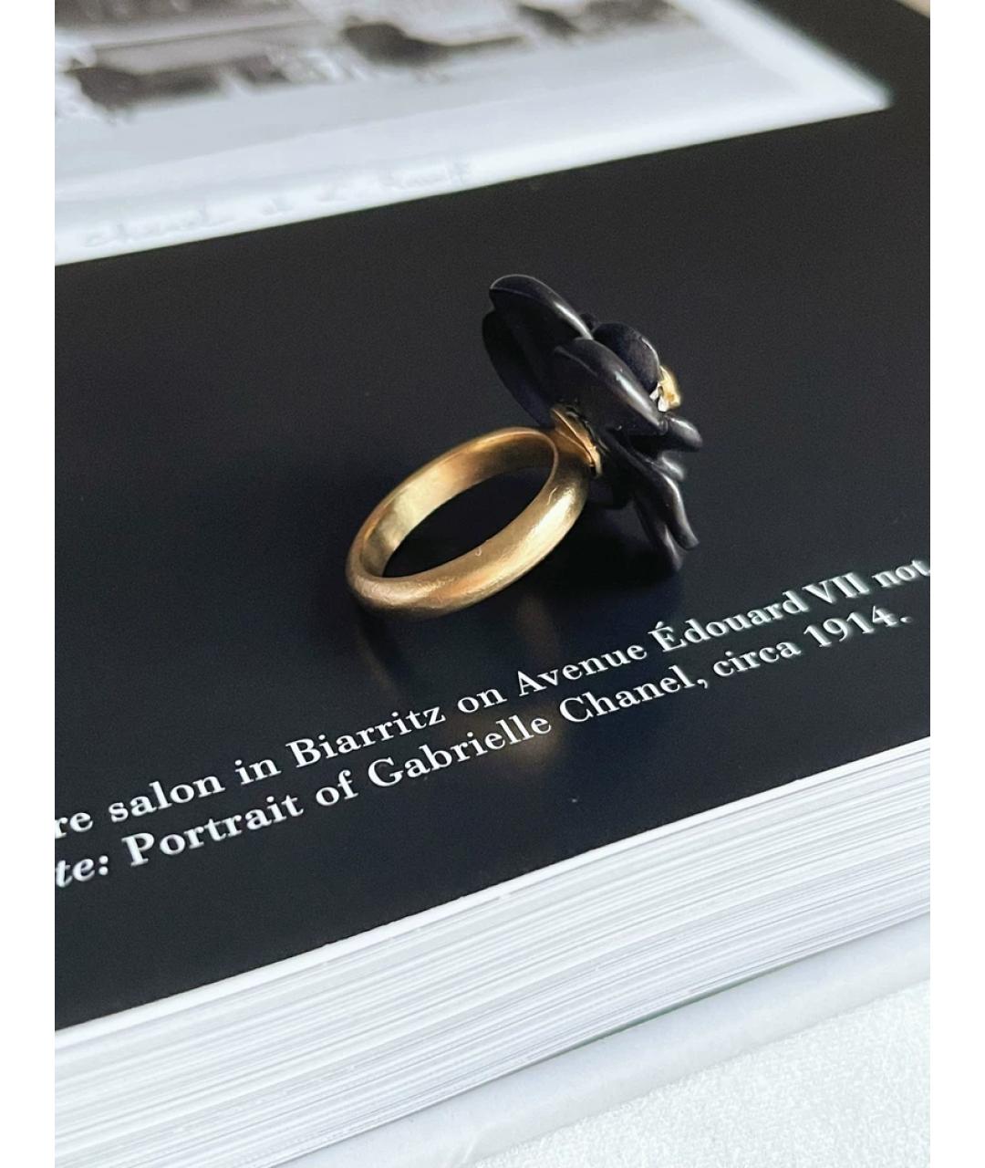 CHANEL Черное керамическое кольцо, фото 2