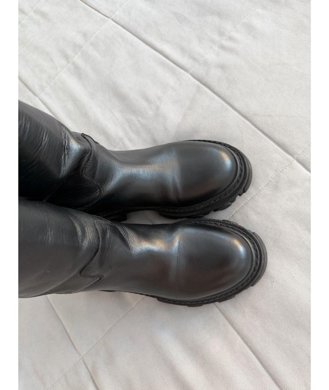 GIABORGHINI Черные кожаные сапоги, фото 3