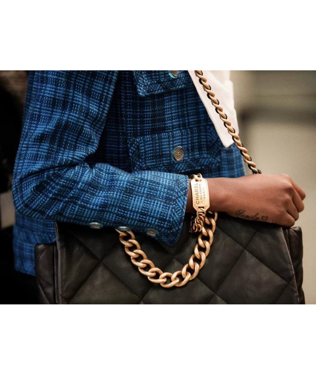 CHANEL Золотой металлический браслет, фото 4