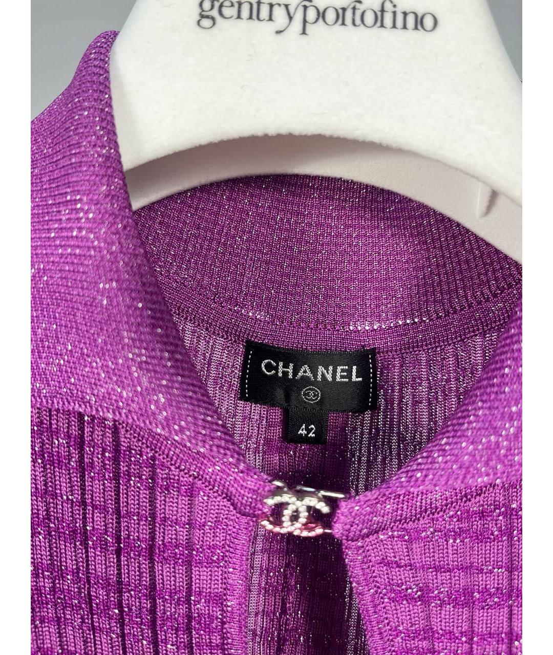 CHANEL Фиолетовое повседневное платье, фото 3