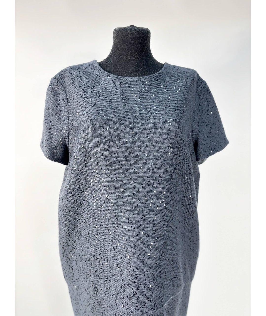 BRUNELLO CUCINELLI Голубое повседневное платье, фото 6