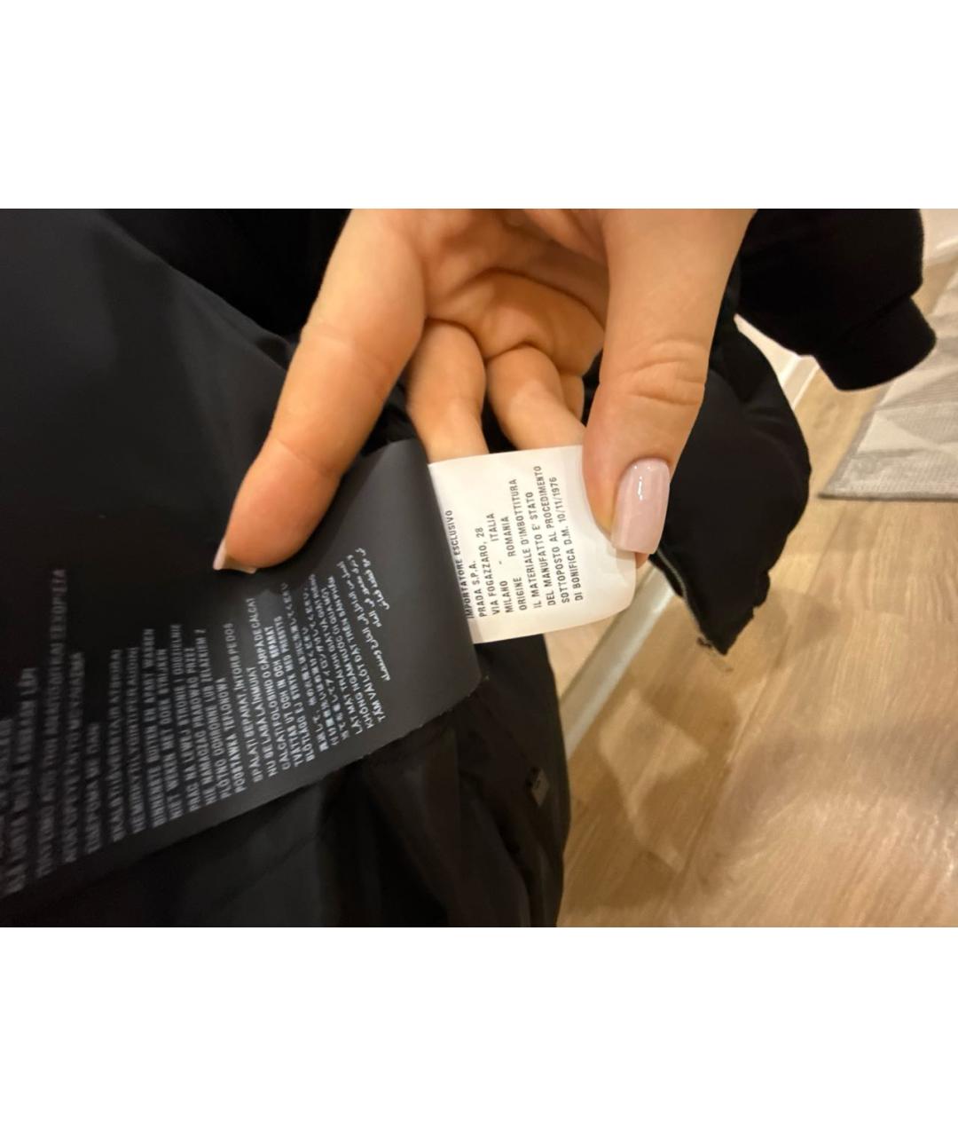 PRADA Черный пуховик, фото 8