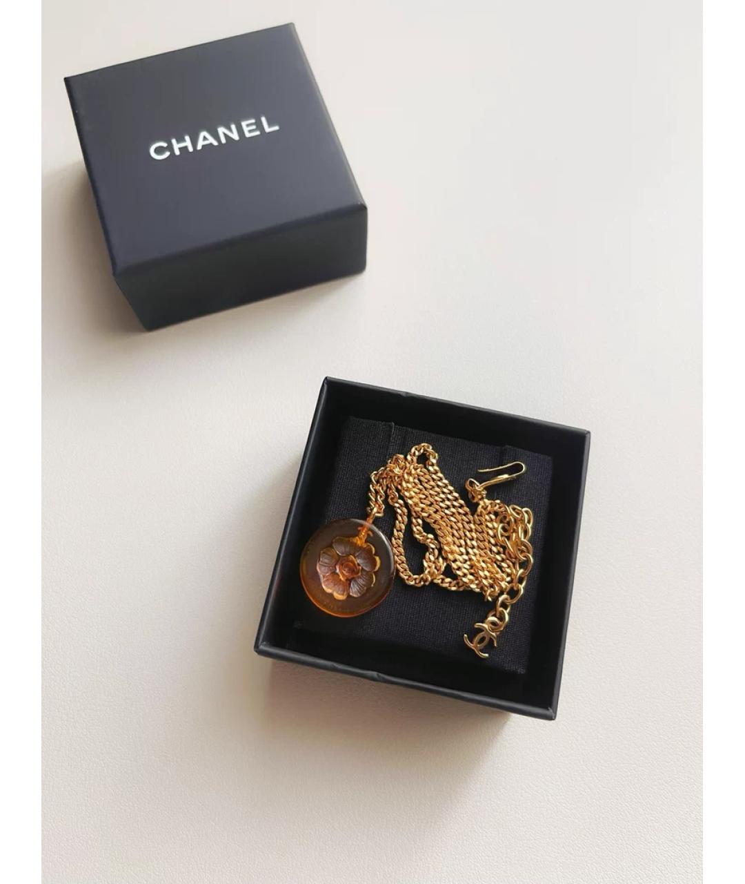 CHANEL Золотая подвеска, фото 3