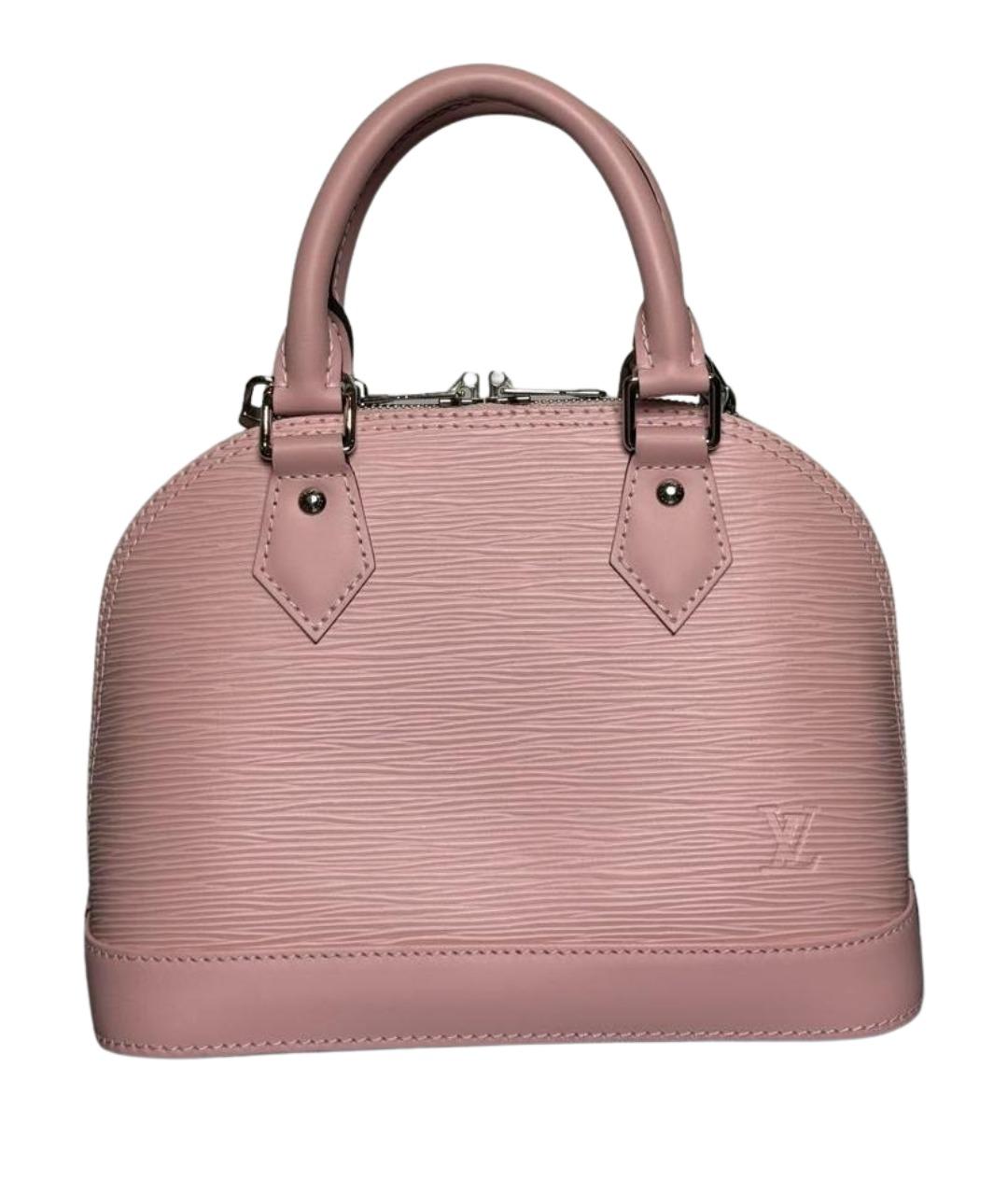 LOUIS VUITTON Розовая кожаная сумка с короткими ручками, фото 1