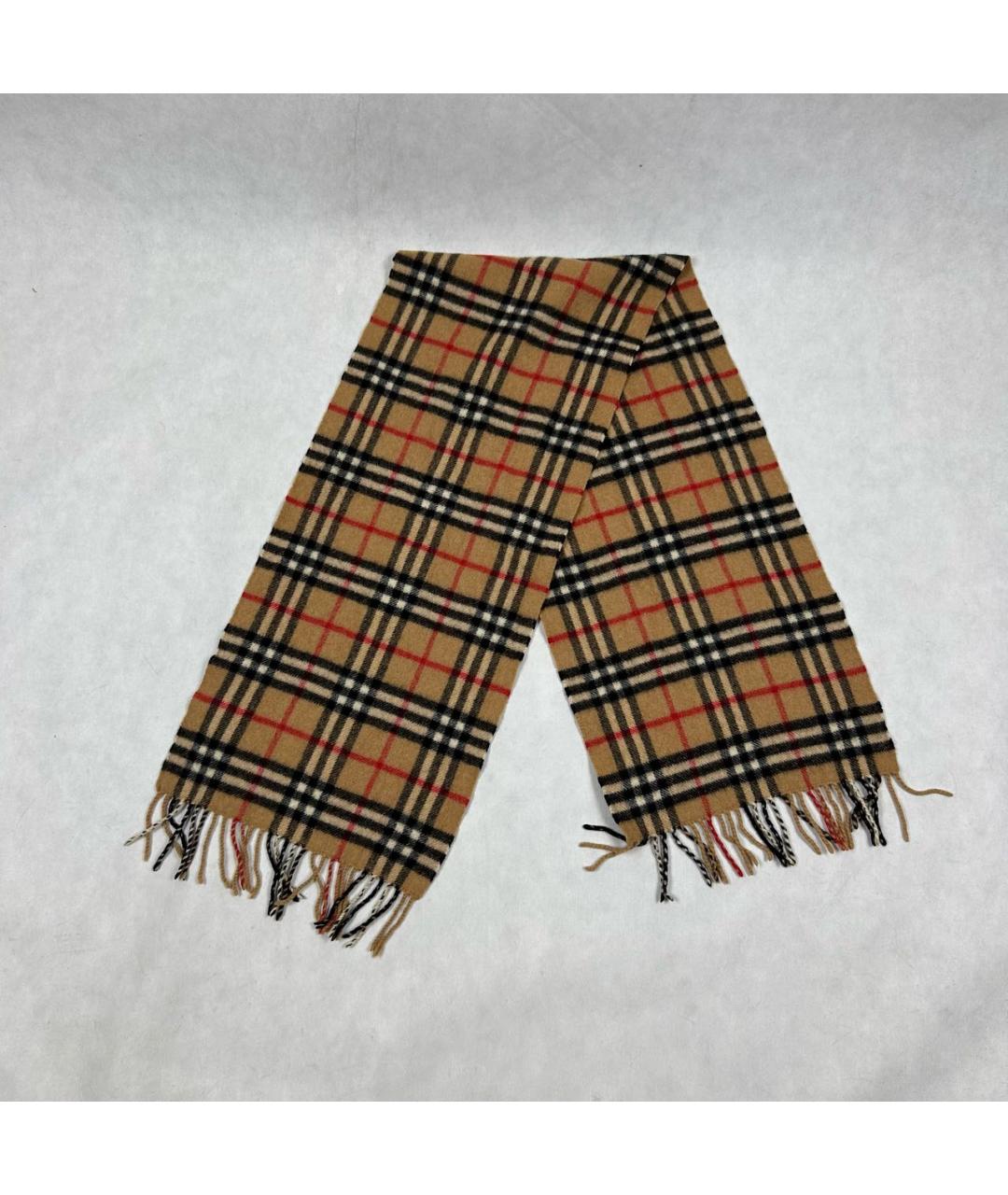 BURBERRY Бежевый кашемировый шарф, фото 4