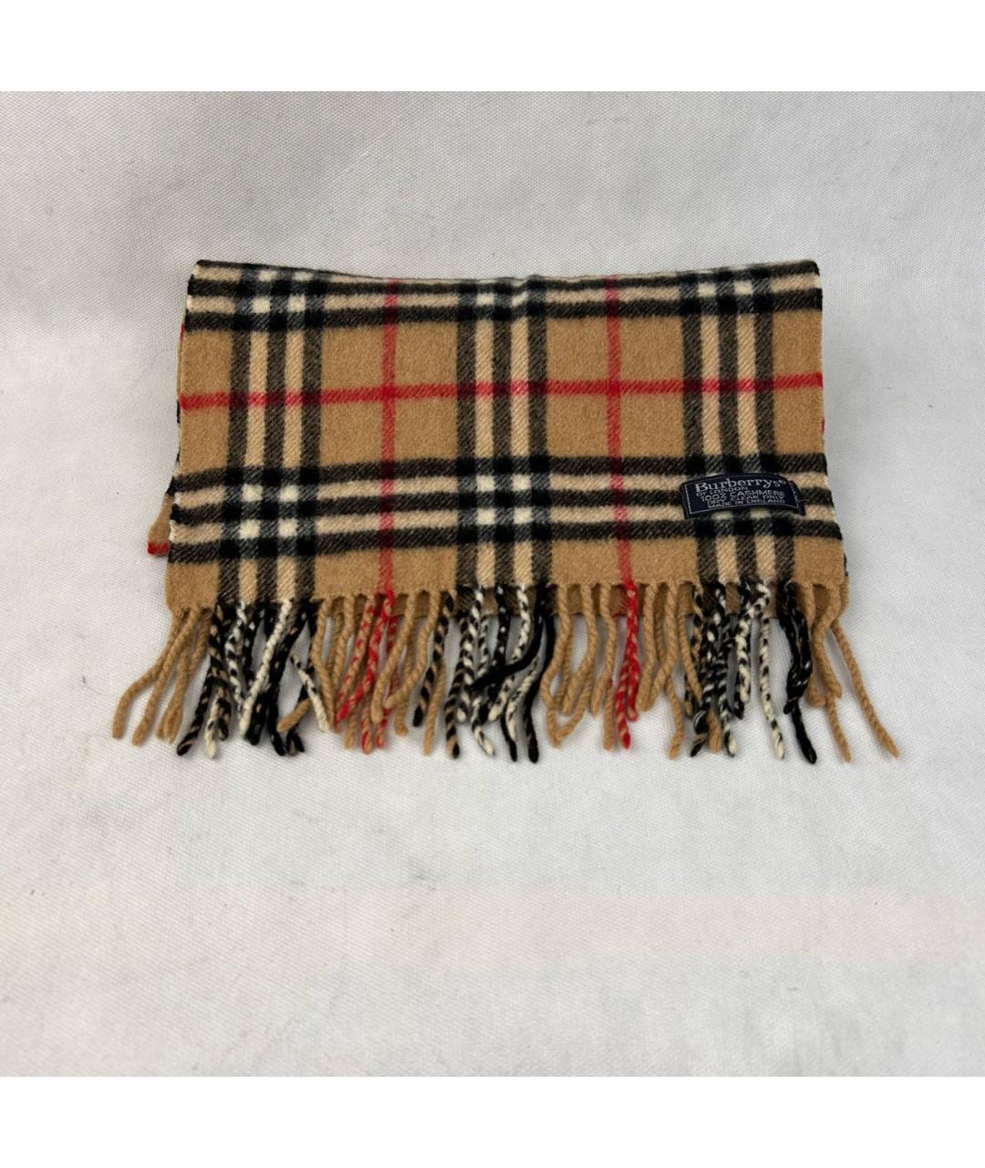 BURBERRY Бежевый кашемировый шарф, фото 6
