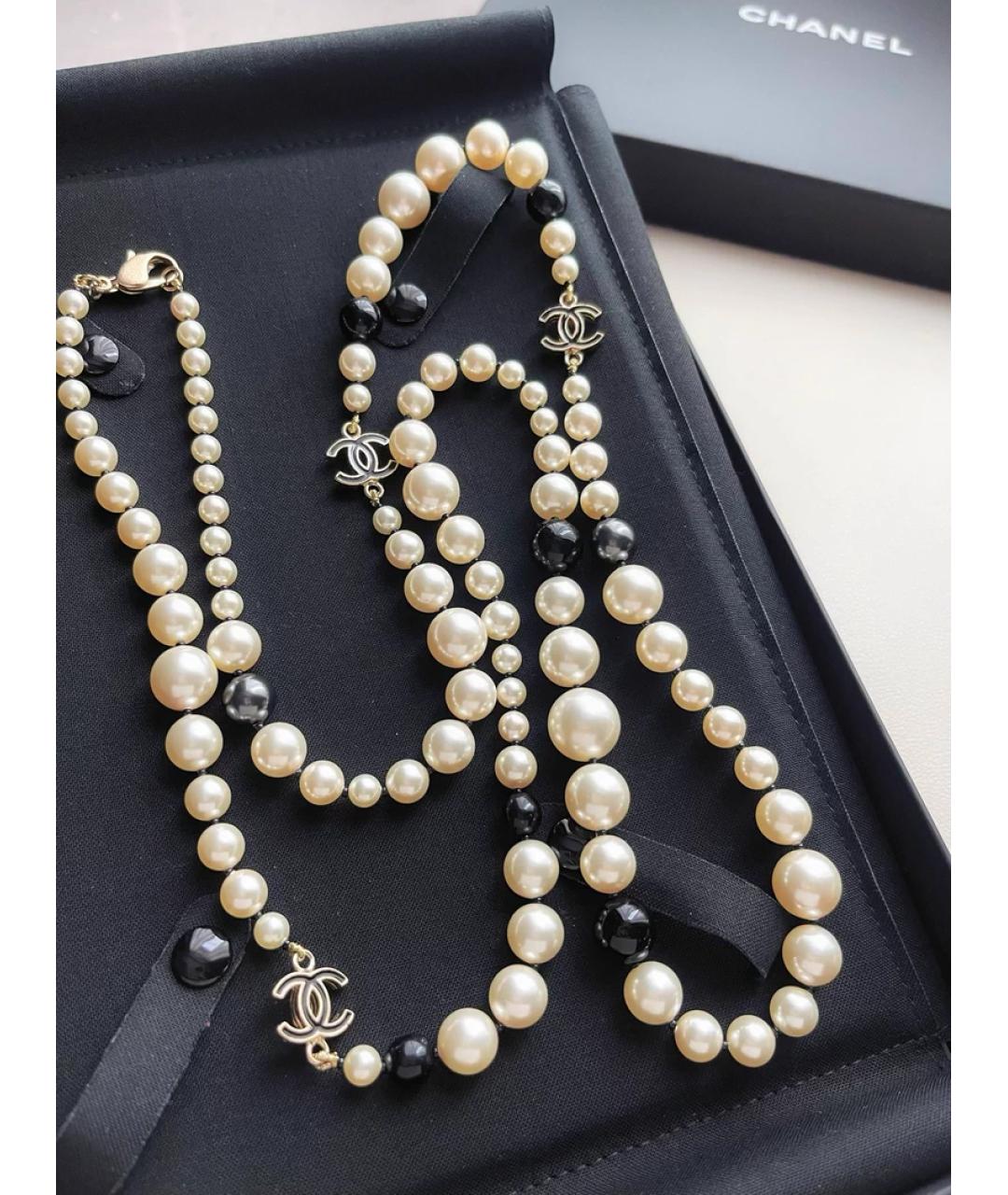 CHANEL Мульти жемчужное колье, фото 4