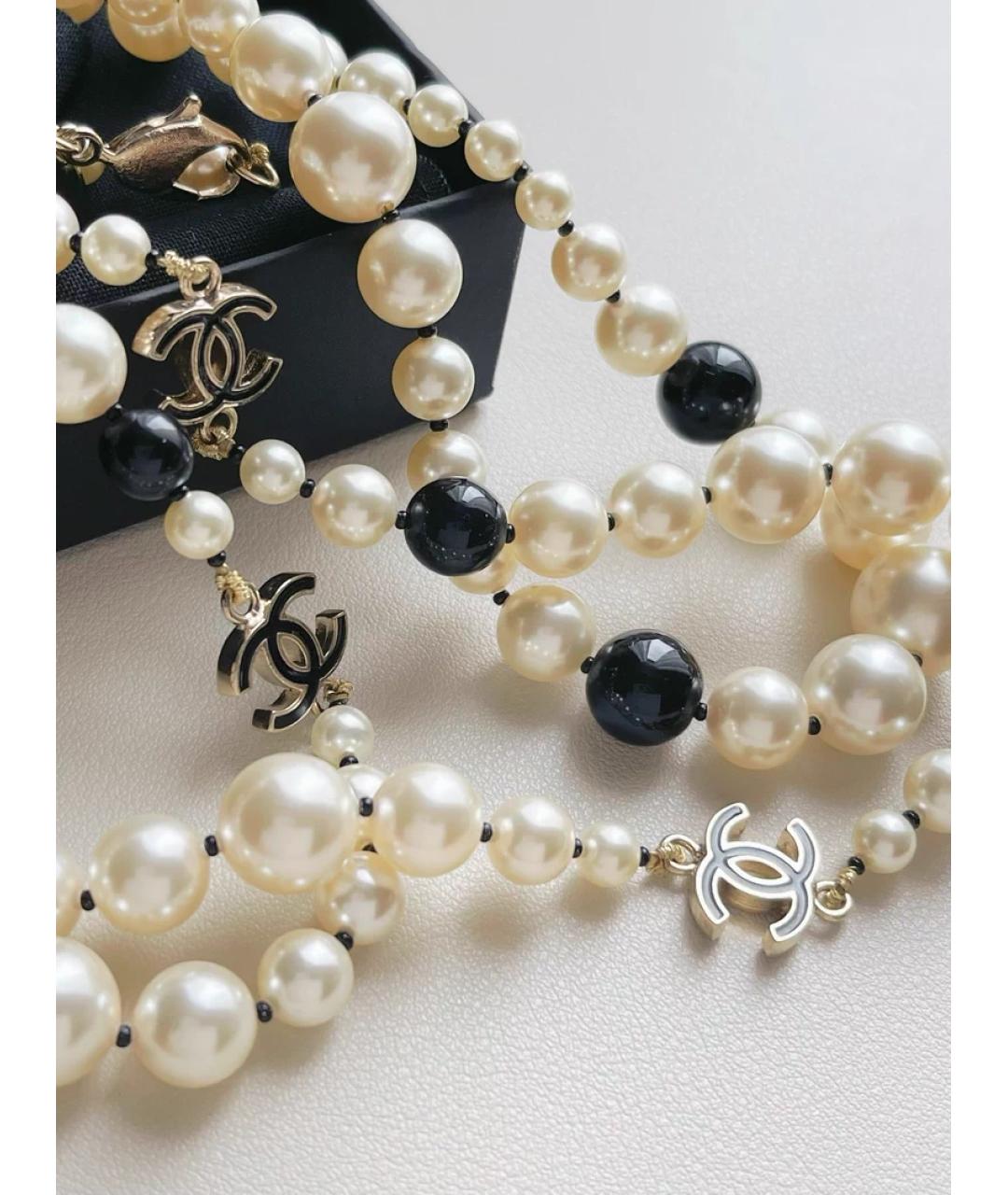 CHANEL Мульти жемчужное колье, фото 3