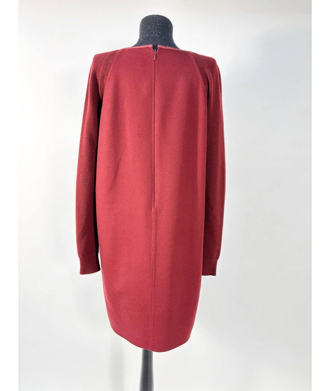 LORO PIANA Бордовое повседневное платье, фото 2