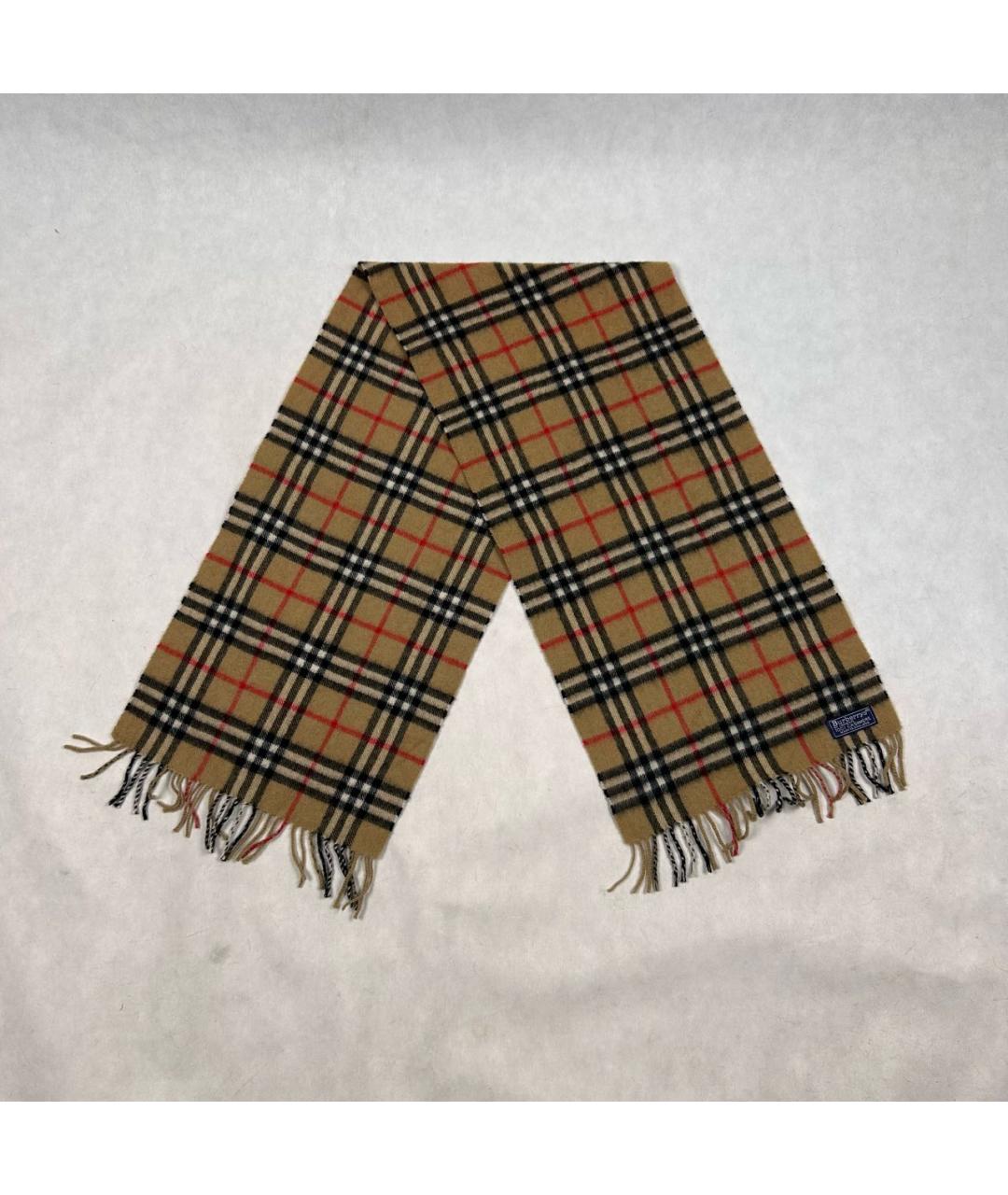 BURBERRY Бежевый кашемировый шарф, фото 3