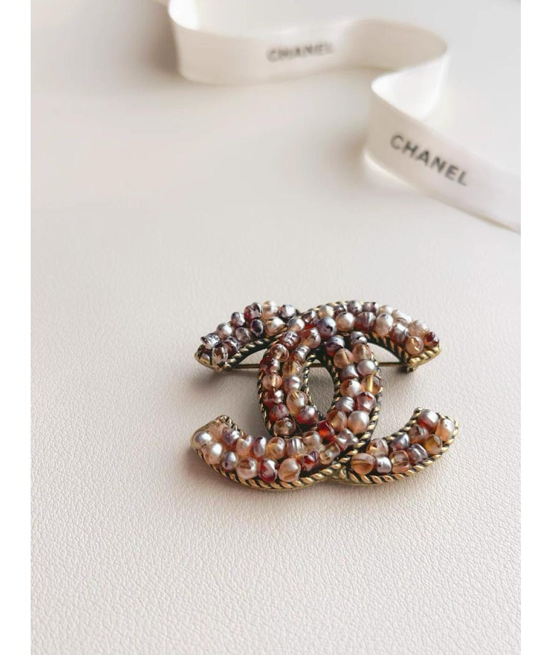 CHANEL Мульти металлическая булавка / брошь, фото 4
