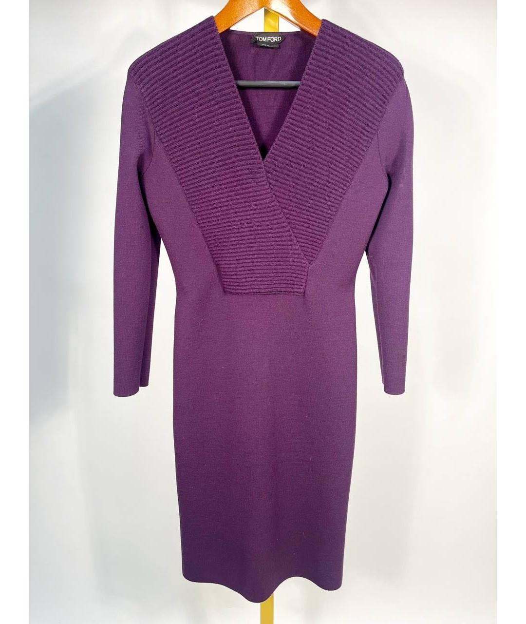 TOM FORD Фиолетовое повседневное платье, фото 5
