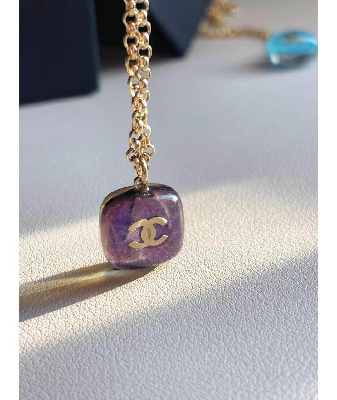 CHANEL Фиолетовая подвеска, фото 4