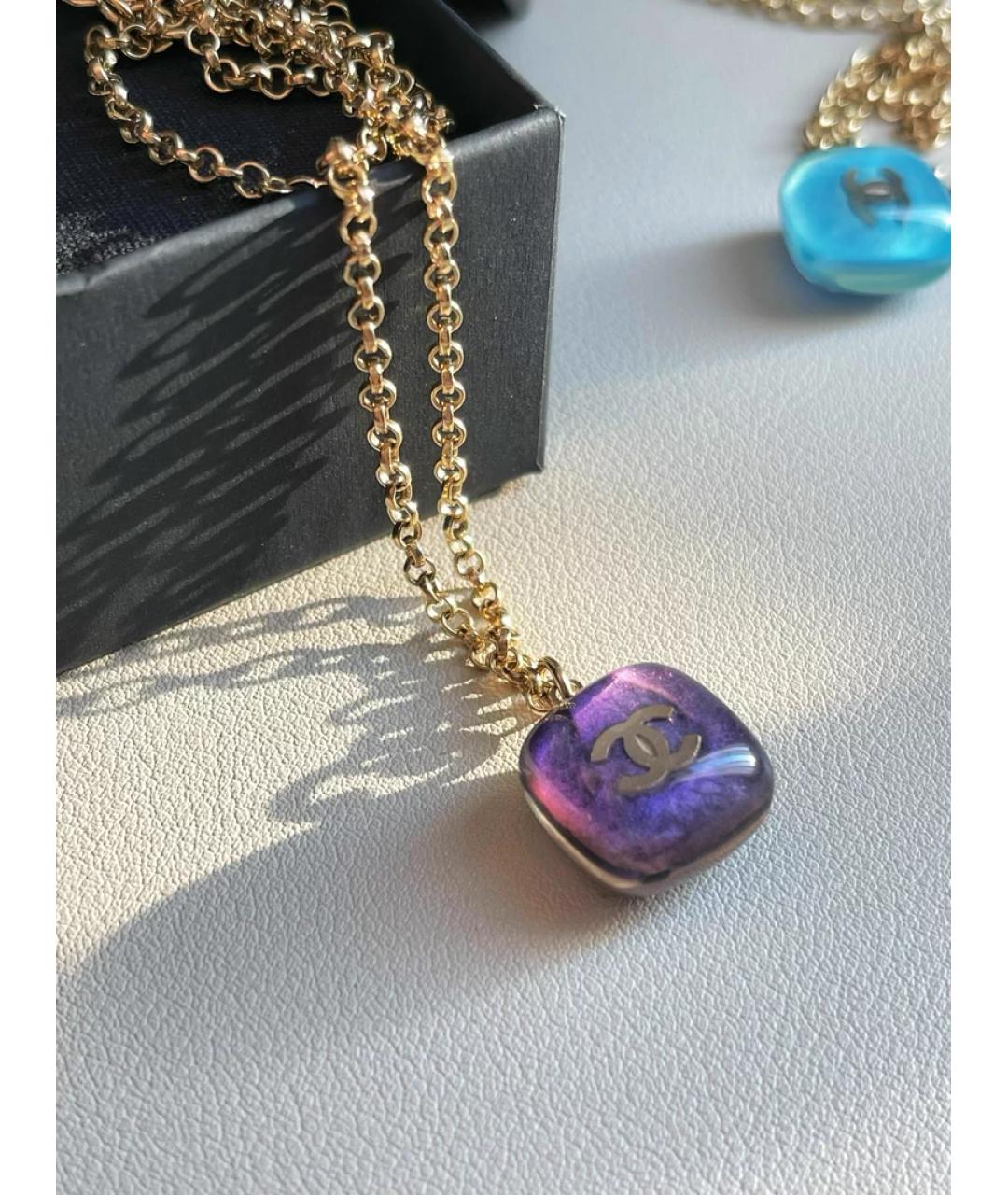 CHANEL Фиолетовая подвеска, фото 2