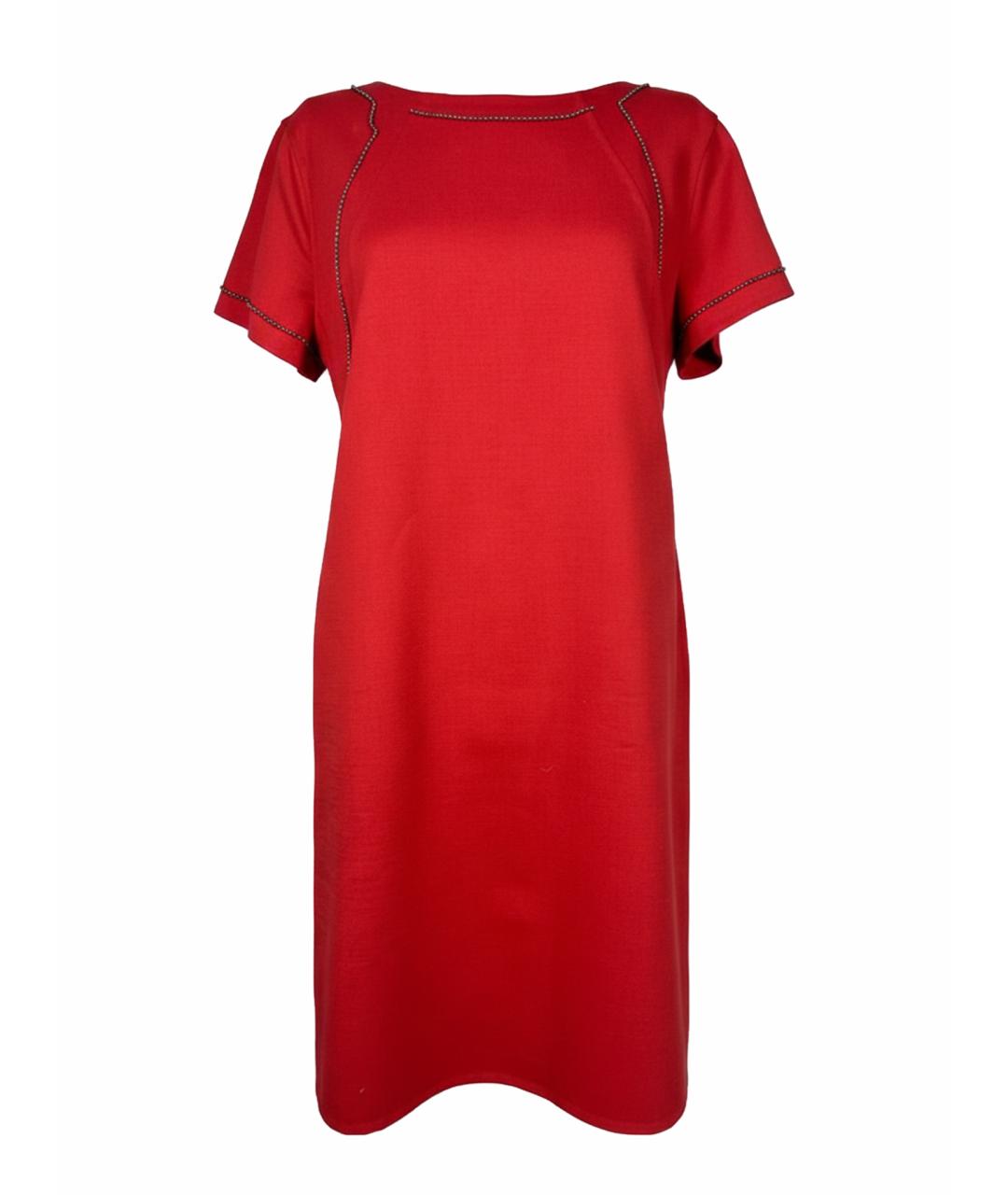 BOTTEGA VENETA Бордовое повседневное платье, фото 8