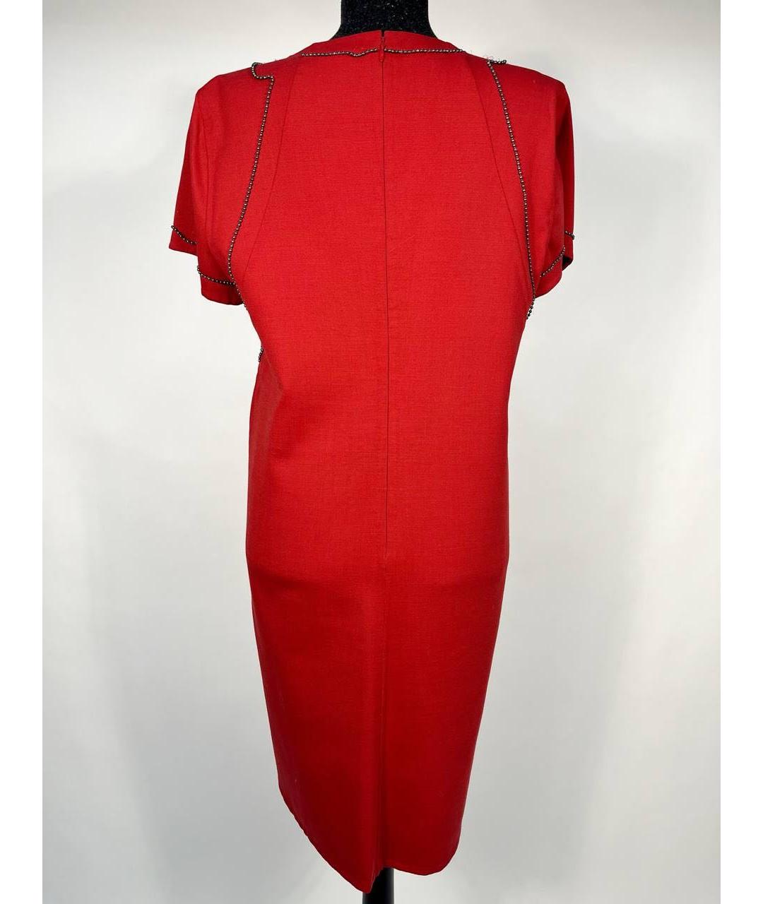 BOTTEGA VENETA Бордовое повседневное платье, фото 2