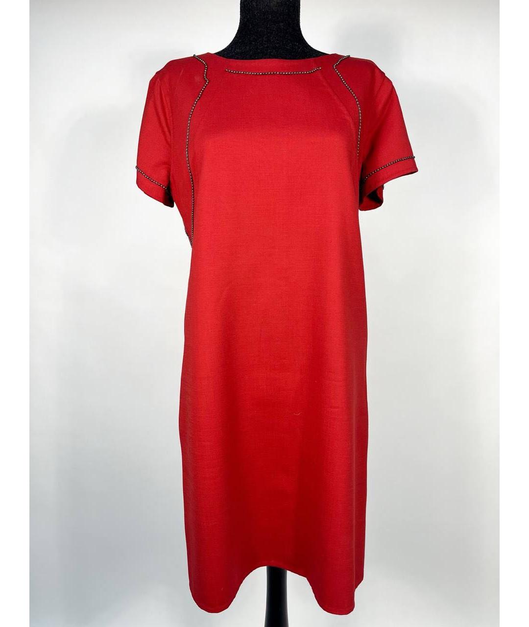 BOTTEGA VENETA Бордовое повседневное платье, фото 5