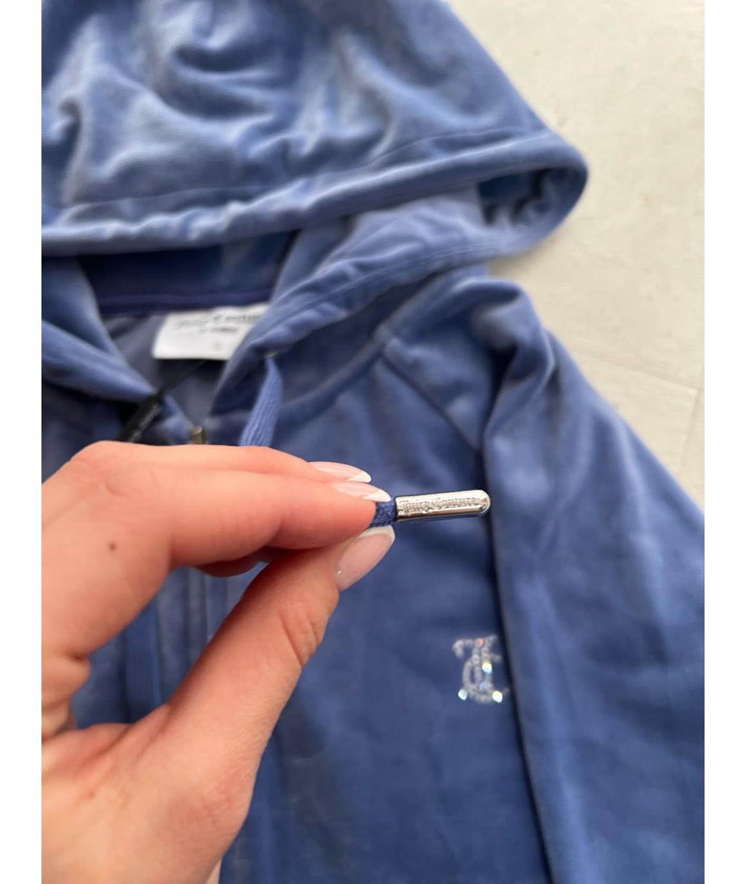 JUICY COUTURE Синий велюровый спортивные костюмы, фото 6