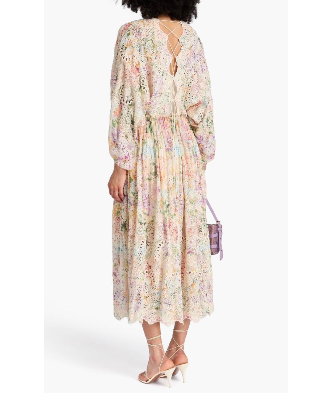 ZIMMERMANN Мульти вискозное коктейльное платье, фото 3