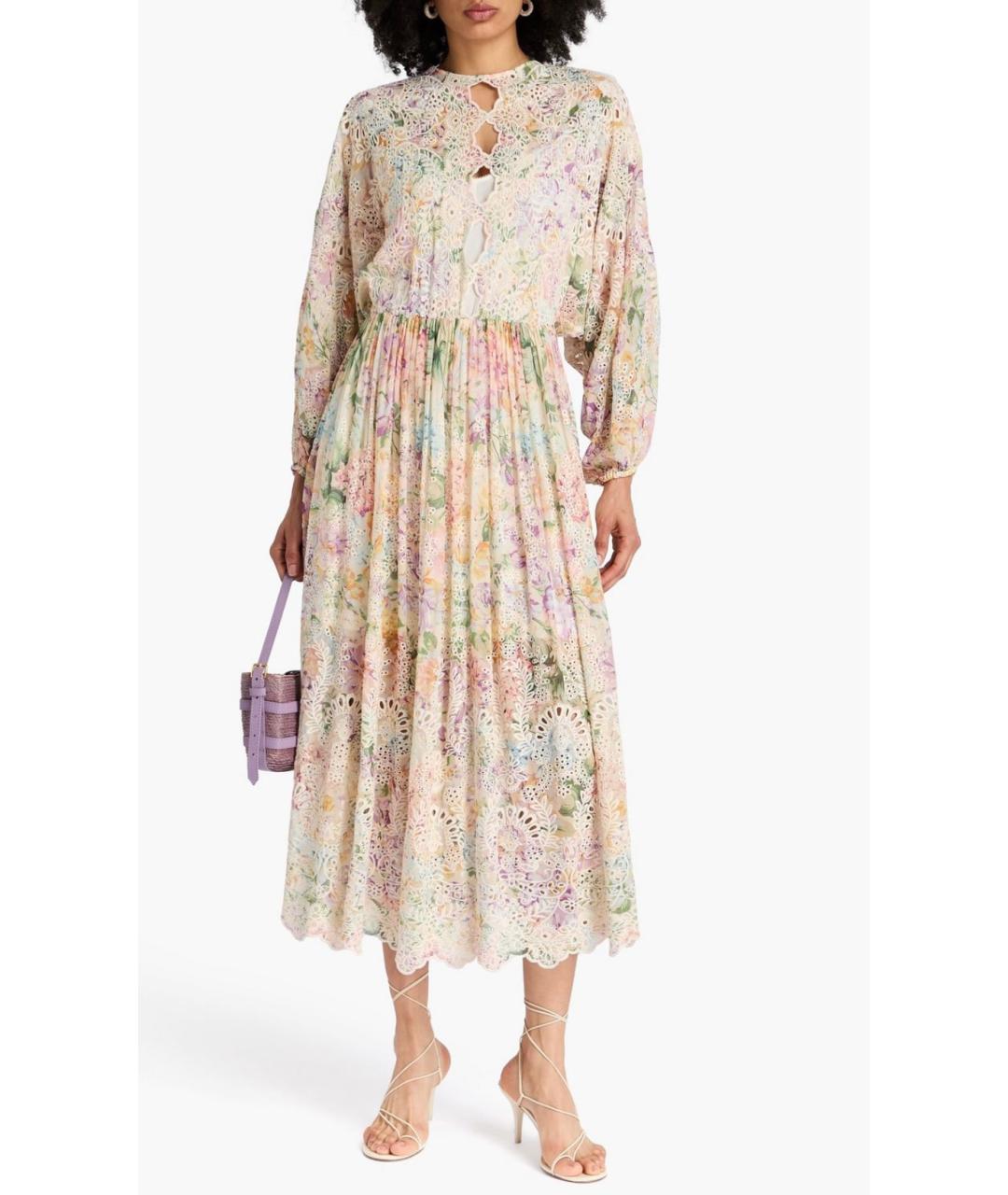 ZIMMERMANN Мульти вискозное коктейльное платье, фото 2