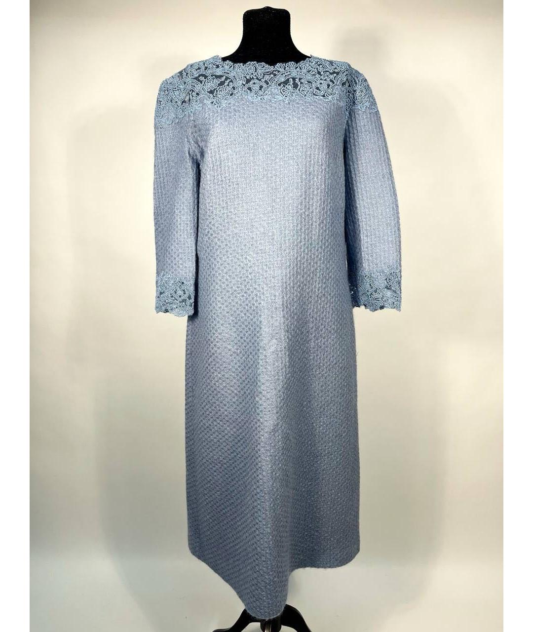 ERMANNO SCERVINO Голубое повседневное платье, фото 5