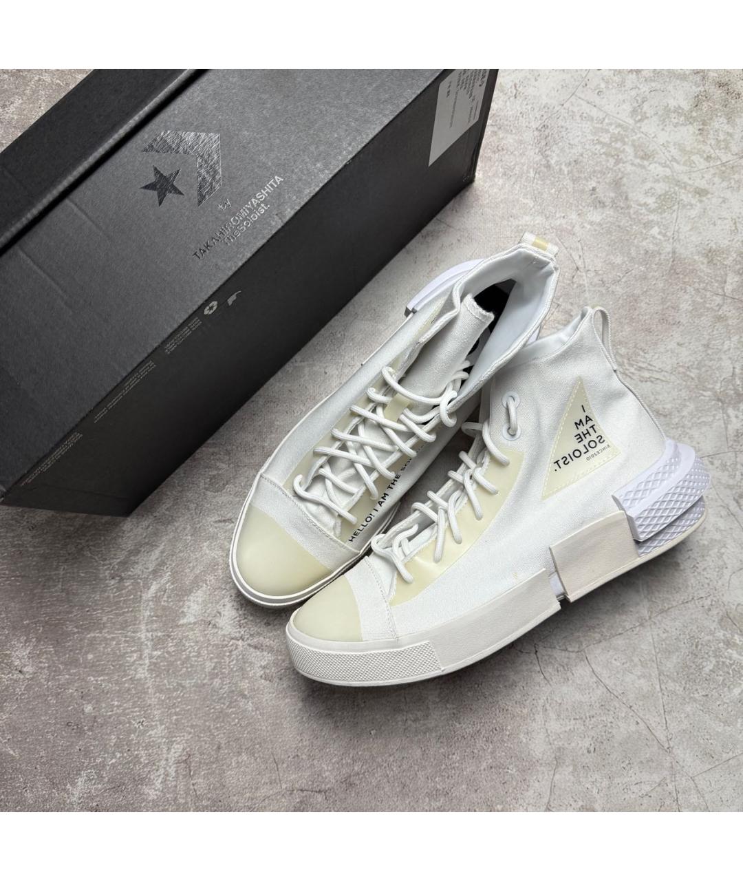 TAKAHIROMIYASHITA THE SOLOIST Белые высокие кроссовки / кеды, фото 8