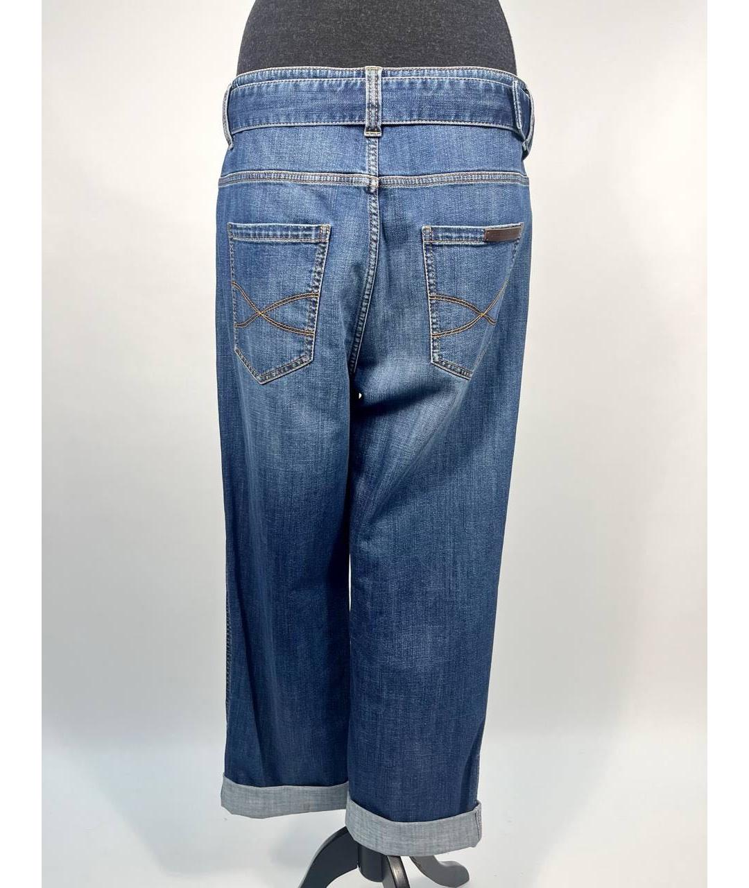 BRUNELLO CUCINELLI Голубые прямые джинсы, фото 6