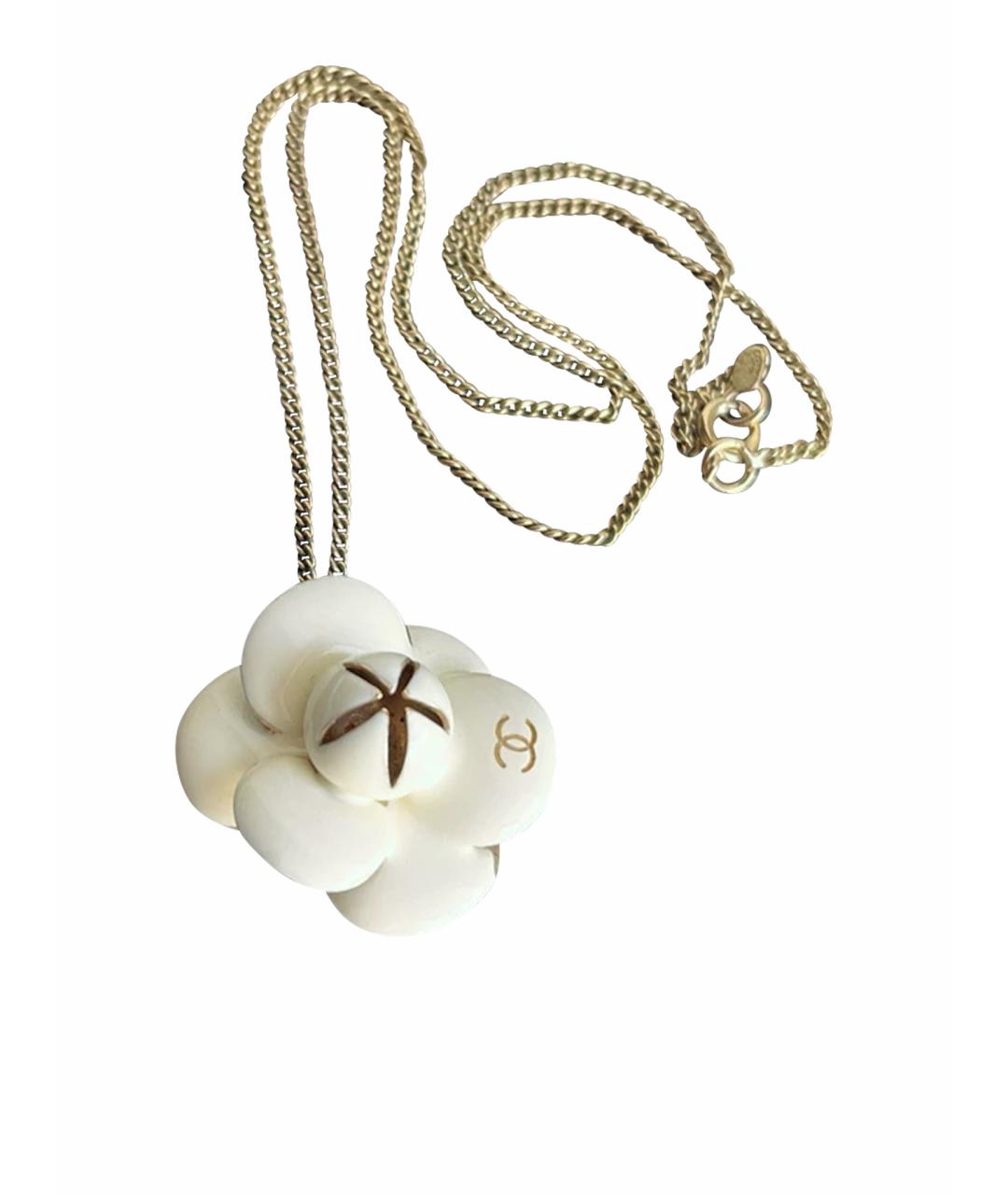 CHANEL Белая подвеска, фото 1