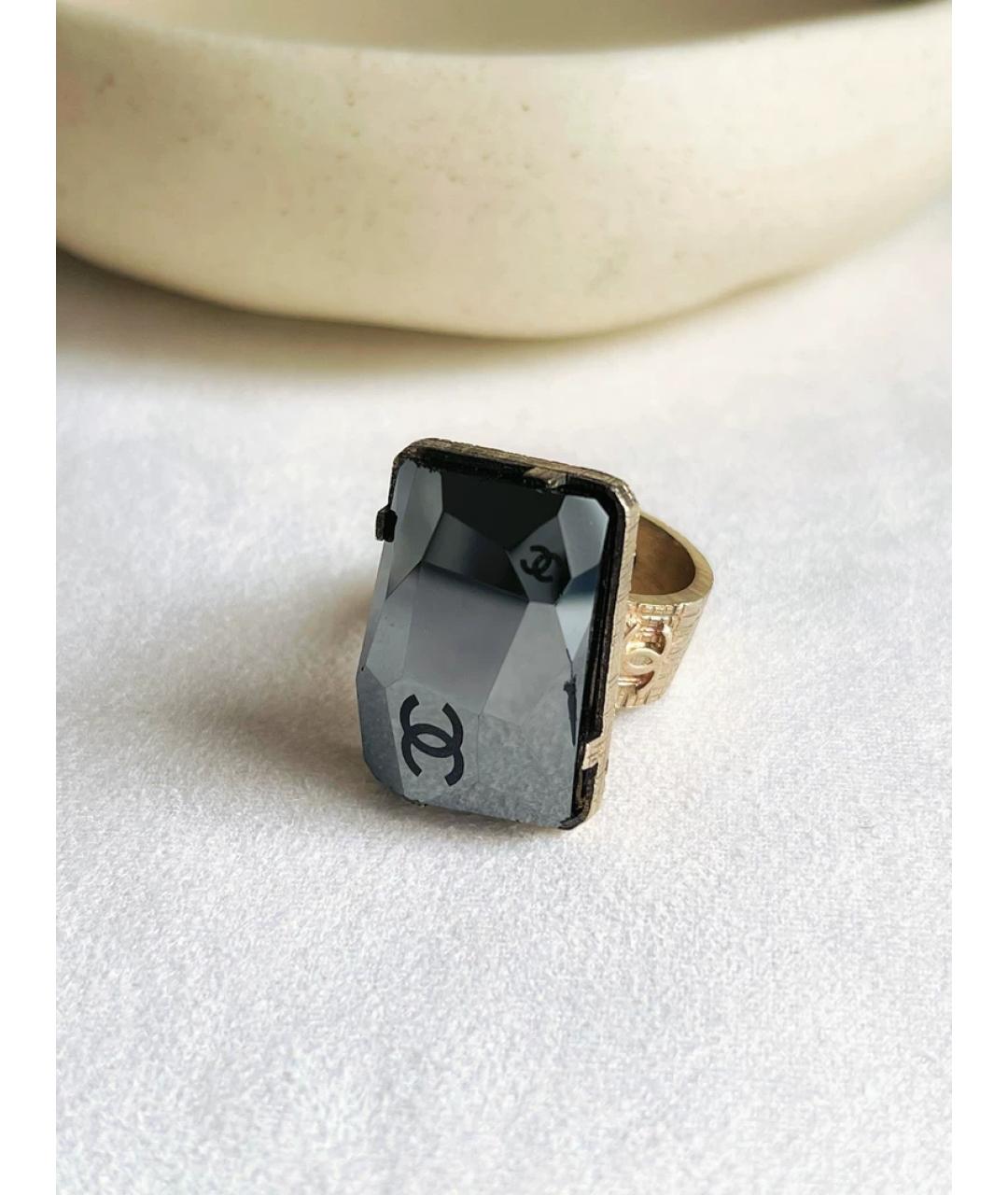 CHANEL Золотое металлическое кольцо, фото 6