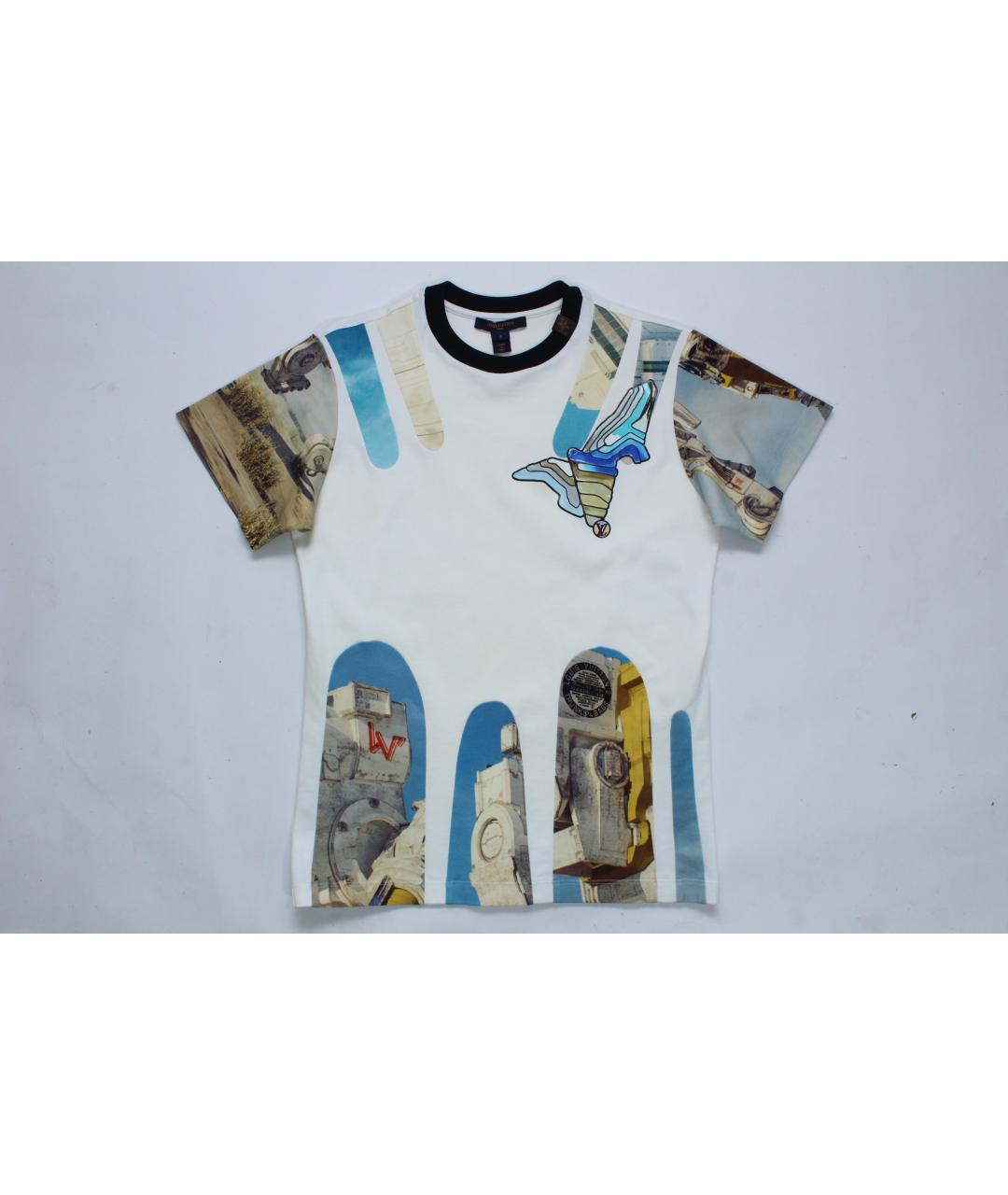 LOUIS VUITTON Мульти хлопковая футболка, фото 4