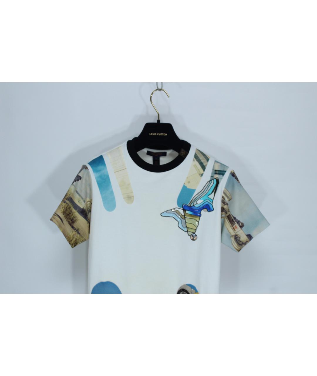 LOUIS VUITTON Мульти хлопковая футболка, фото 2