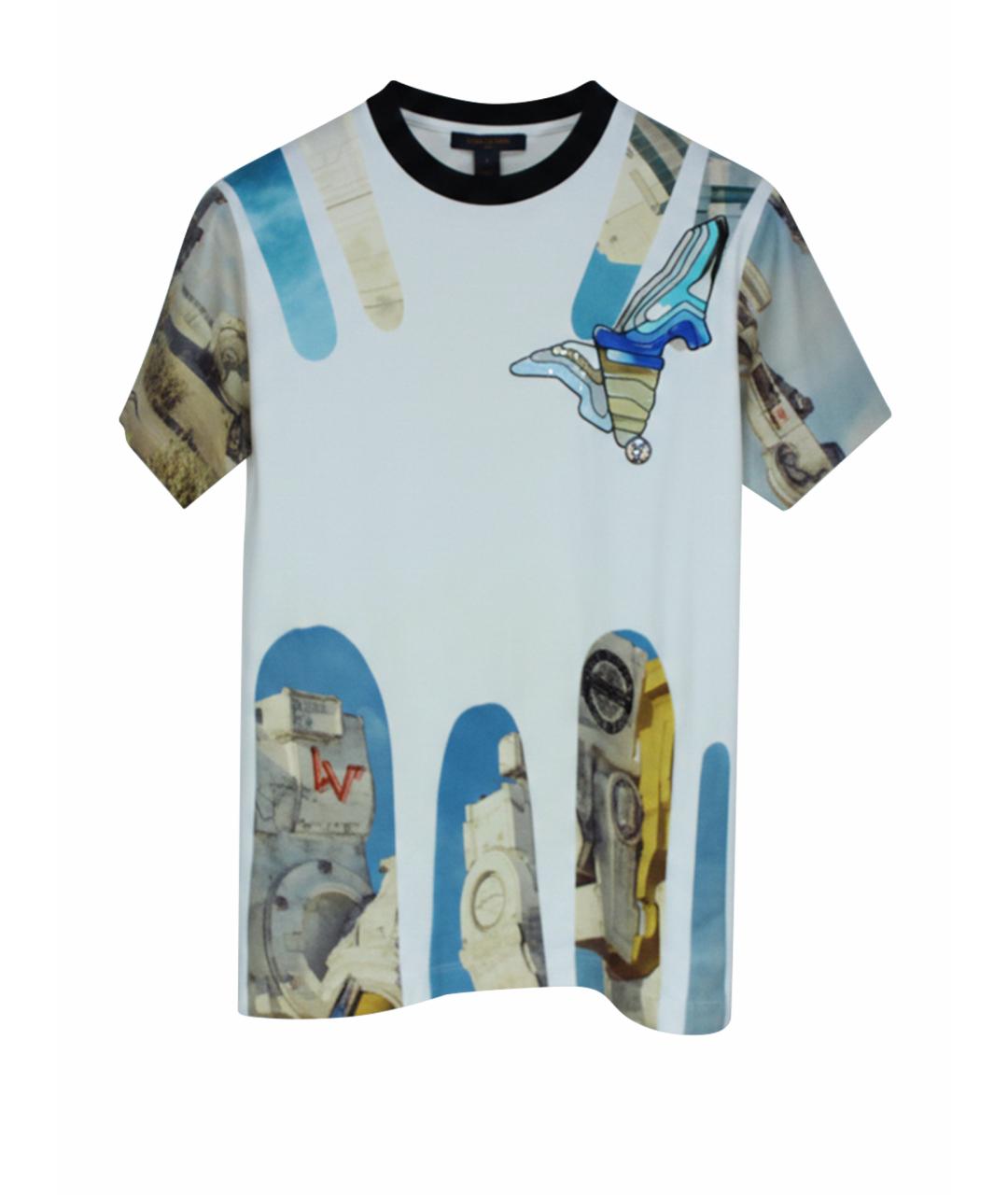 LOUIS VUITTON Мульти хлопковая футболка, фото 1