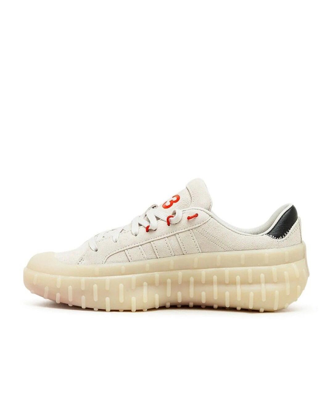 Y-3 Бежевые замшевые низкие кроссовки / кеды, фото 9