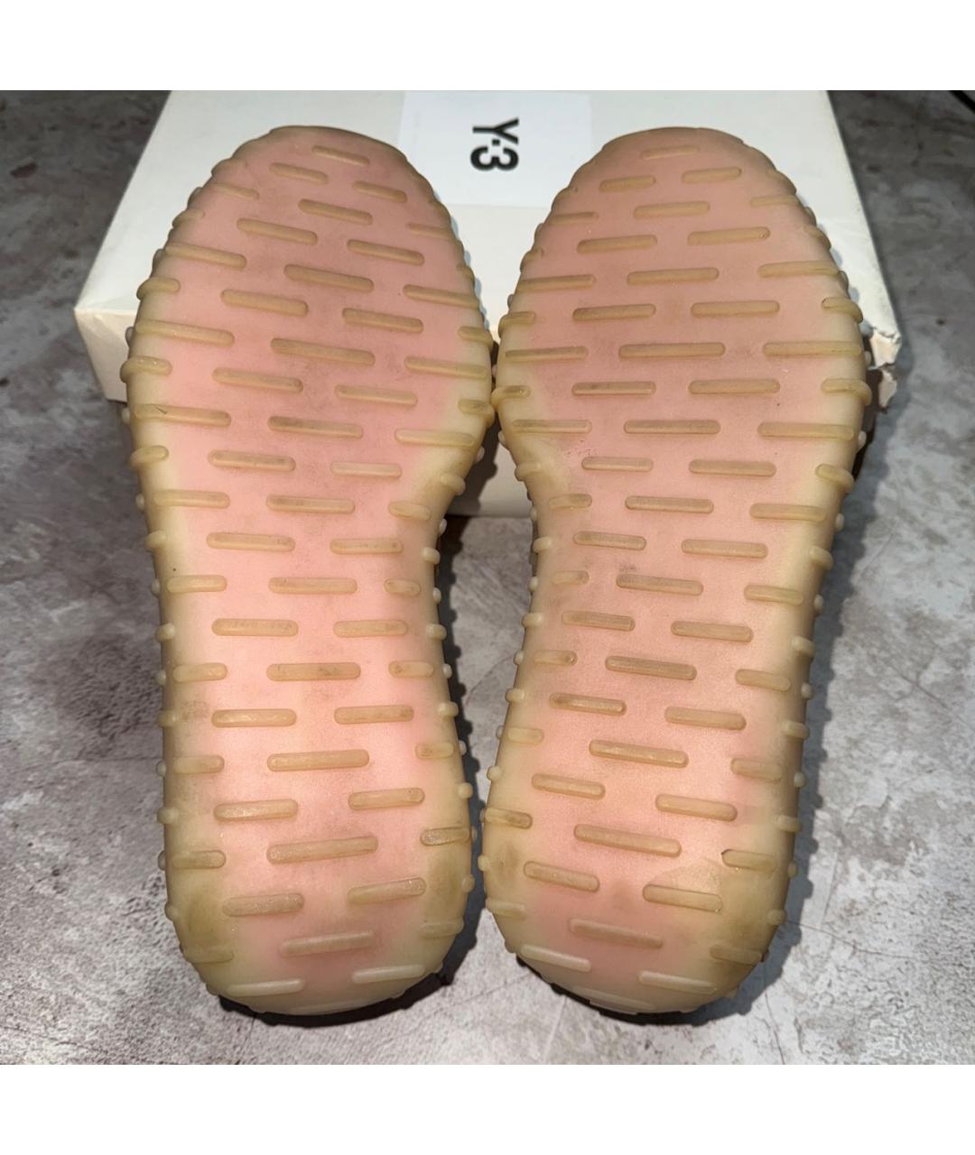 Y-3 Бежевые замшевые низкие кроссовки / кеды, фото 6