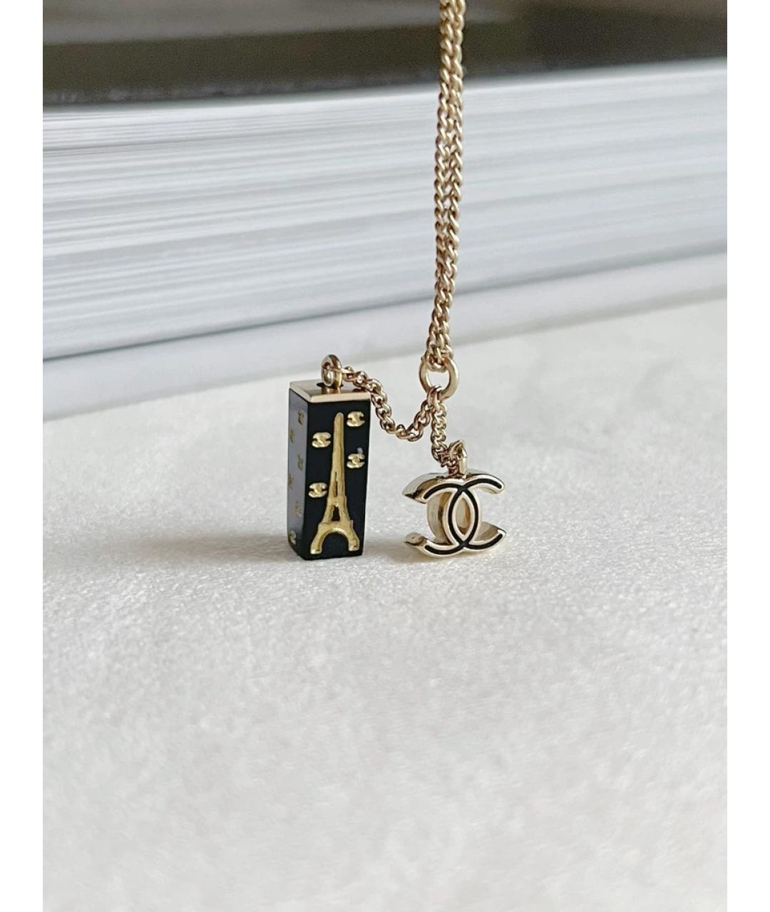 CHANEL Черная подвеска, фото 3