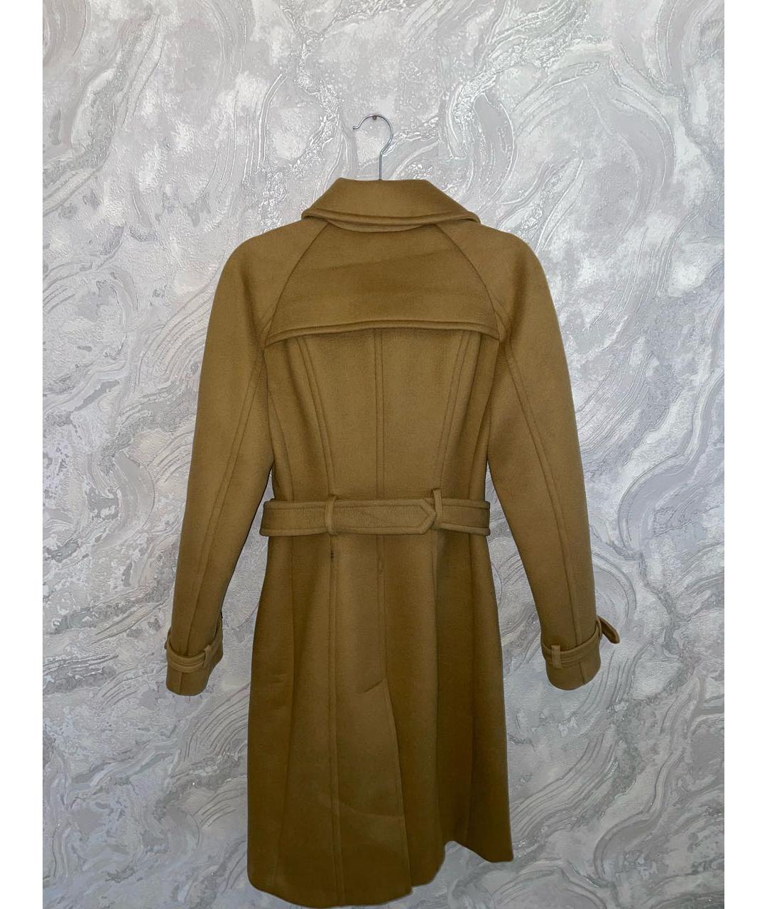 BALENCIAGA Горчичное кашемировое пальто, фото 2