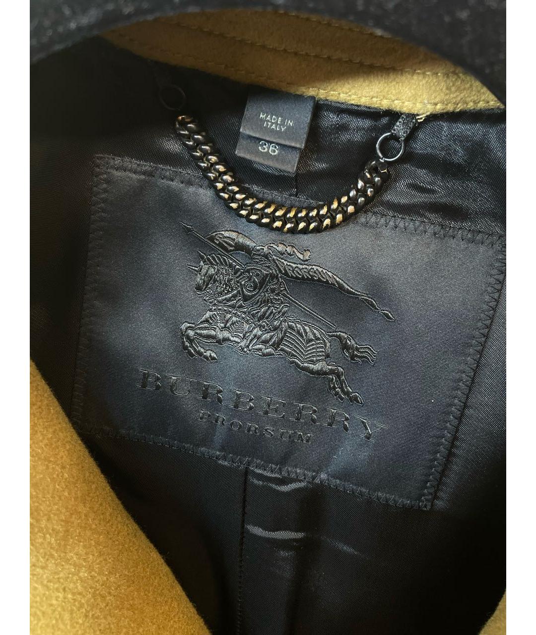 BALENCIAGA Горчичное кашемировое пальто, фото 4